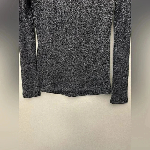 Golden Goose Venezia Pullover blouse Shimmery Blue Turtleneck Sz S Party - Picture 9 of 16